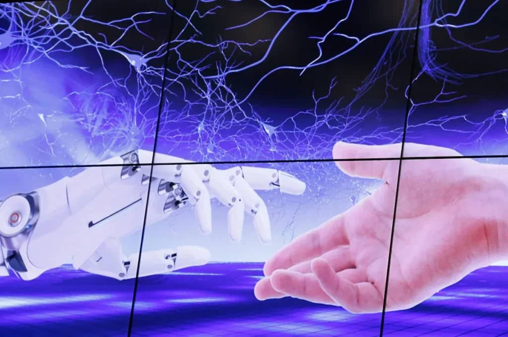 handshake between robot and human