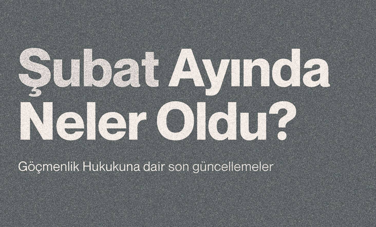 Şubat Ayı Haber Bülteni Yazısı Görseli