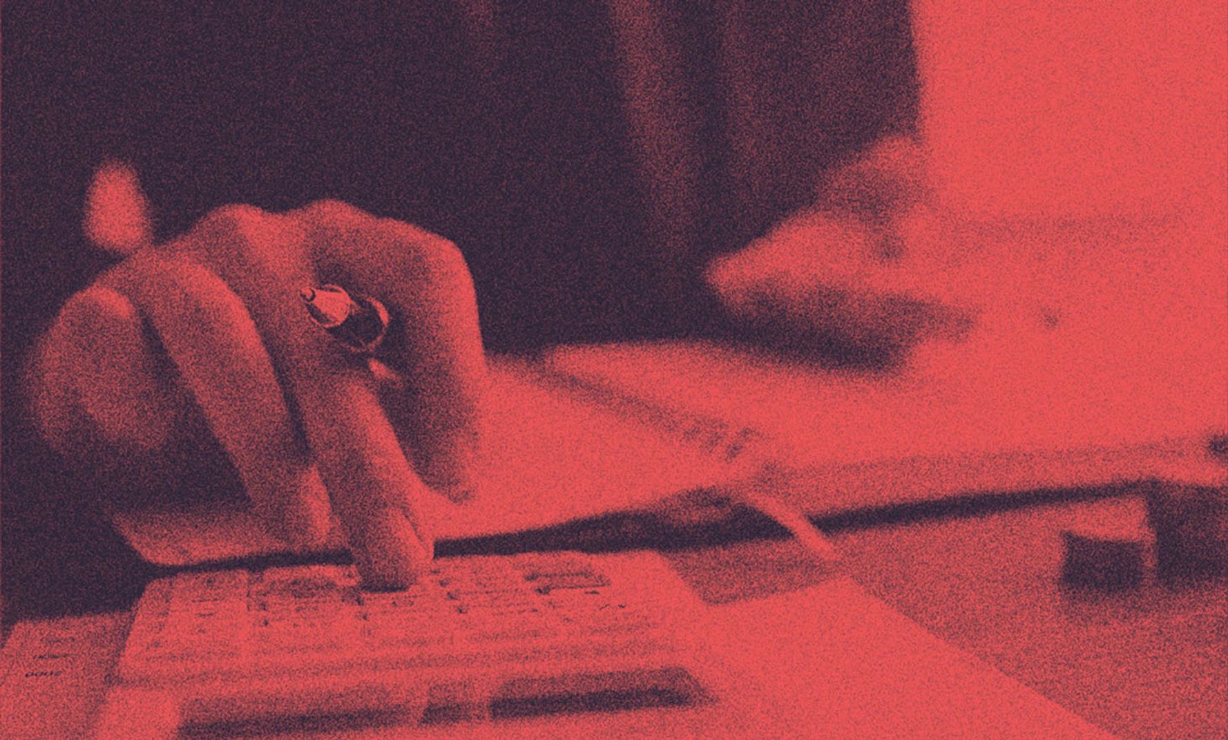 A man doing calculations.