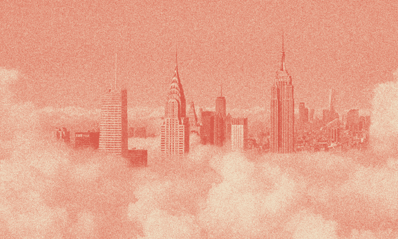 A landscape view of New York City.