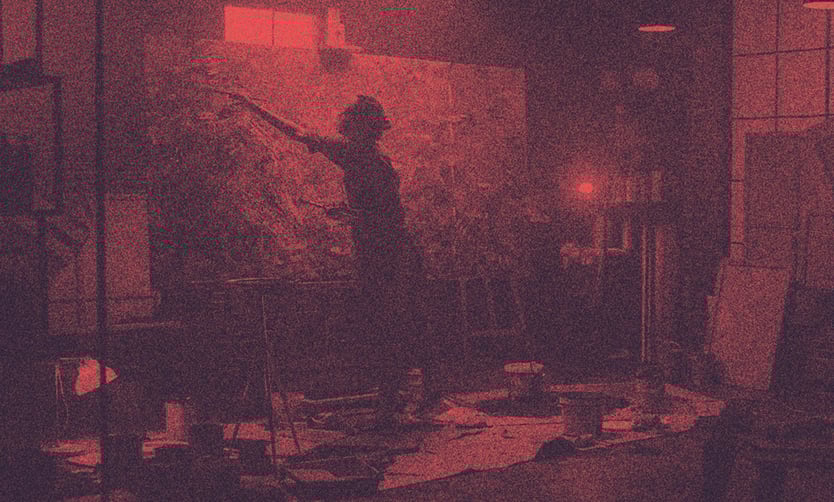 resim yapan bir kişi