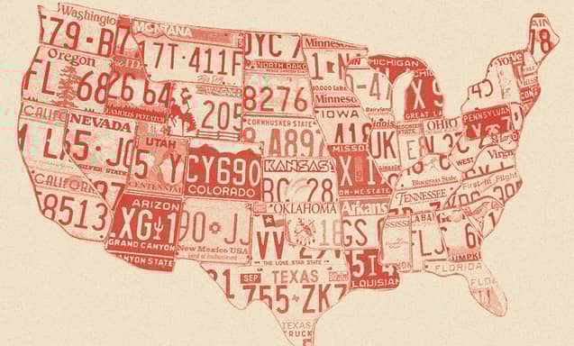 Amerika eyaletleri haritası