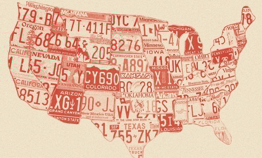 Amerika eyaletleri haritası