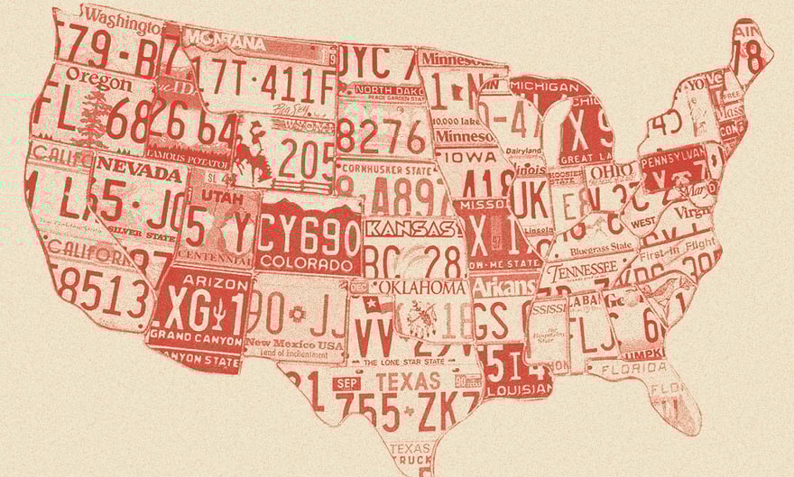 Amerika eyaletleri haritası